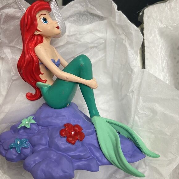 Hallmark Christmas Ornament Disney the Little Mermaid Ariel on Rock. 5 Ornaments - Picture 3 of 3